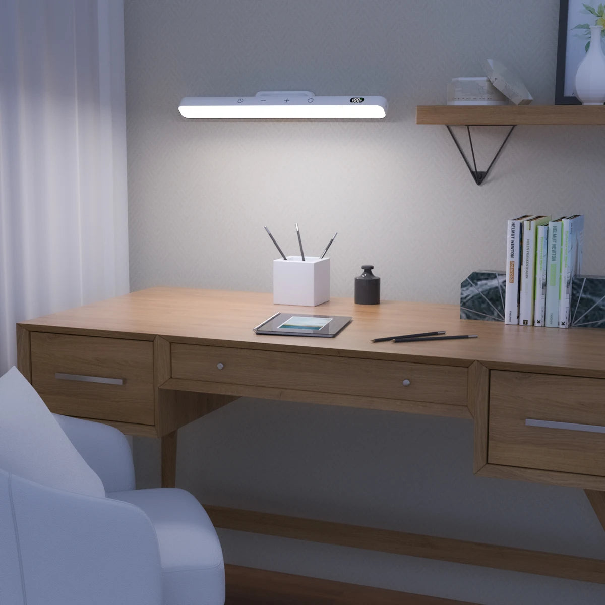 AurMagnet - LED Magnetic Strip Light with Rechargeable Battery and Remote