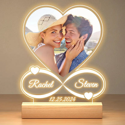 AurPersonal Love - A Customizable Lamp with Real Color Photo and Text