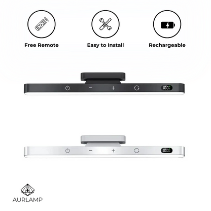 AurMagnet - LED Magnetic Strip Light with Rechargeable Battery and Remote